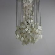 Lustre en pastilles de céramique, années 60