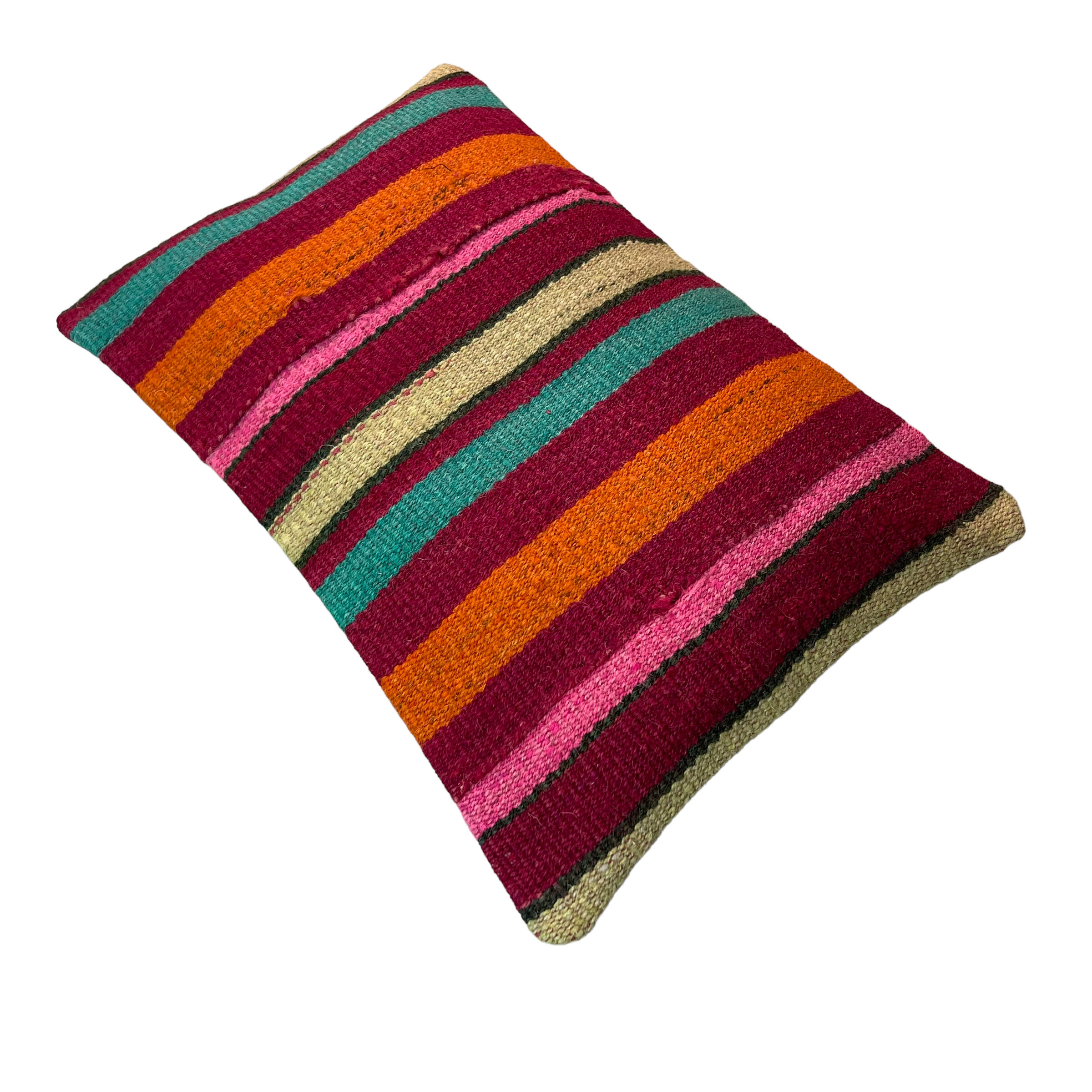 Vintage turkish kilim cushion cover, 30 x 50 cm