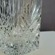Whisky decanter square bottle in molded crystal