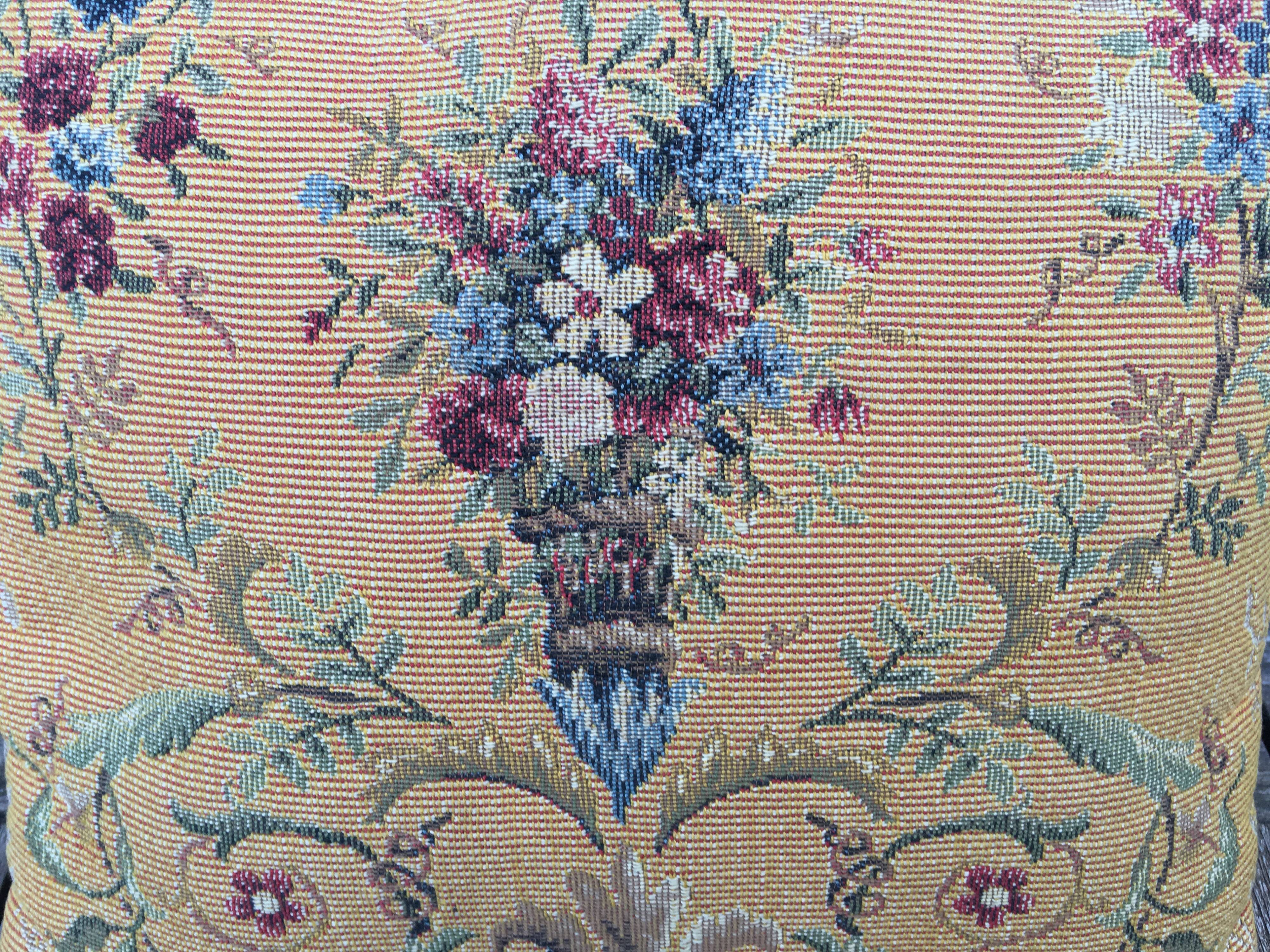 Jules Pansu vintage tapestry cushion
