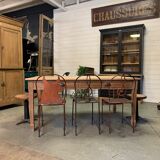 Massive oak farm table 1950