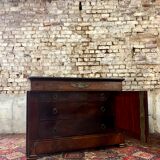 Jacob dit desmalter chest buffet with doors said english mahogany period restoration xix th century