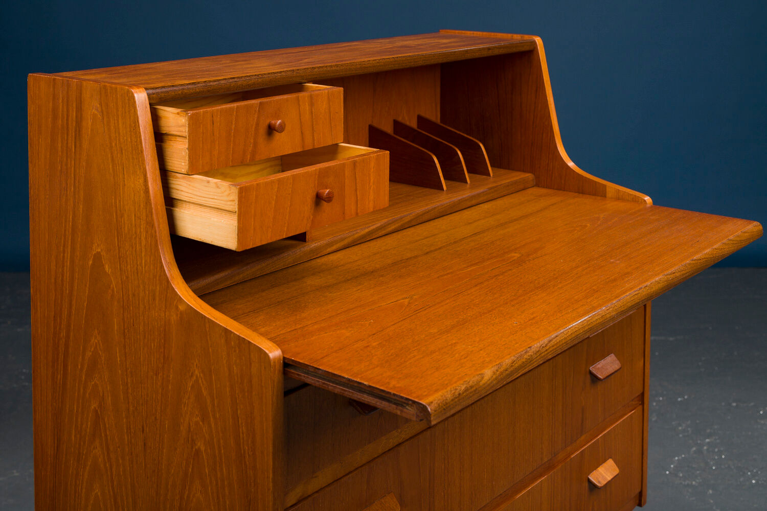 Vintage Danish Teak Secretaire 1960s