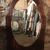 Bevelled oval mirror 92x63