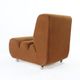 Armchair in brown fabric, czechoslovakia 1970s
