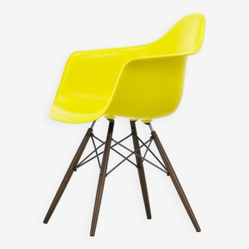 Eames DAW armchair Sunlight yellow / Dark maple NEW - Vitra