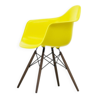 Eames fauteuil DAW Jaune Sunlight / Erable foncé NEUF - Vitra