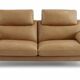Leather two-seater sofa