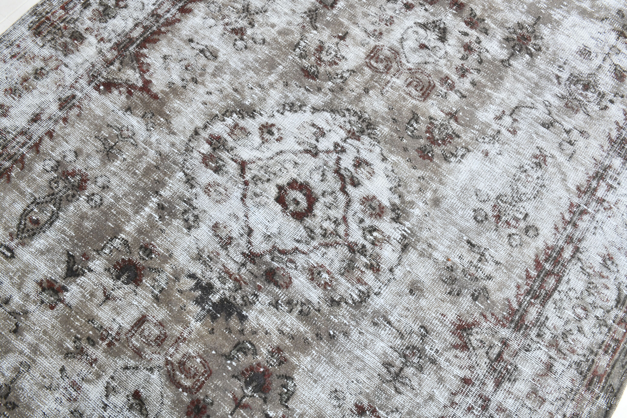 Turkish vintage large living room rug 313x188cm