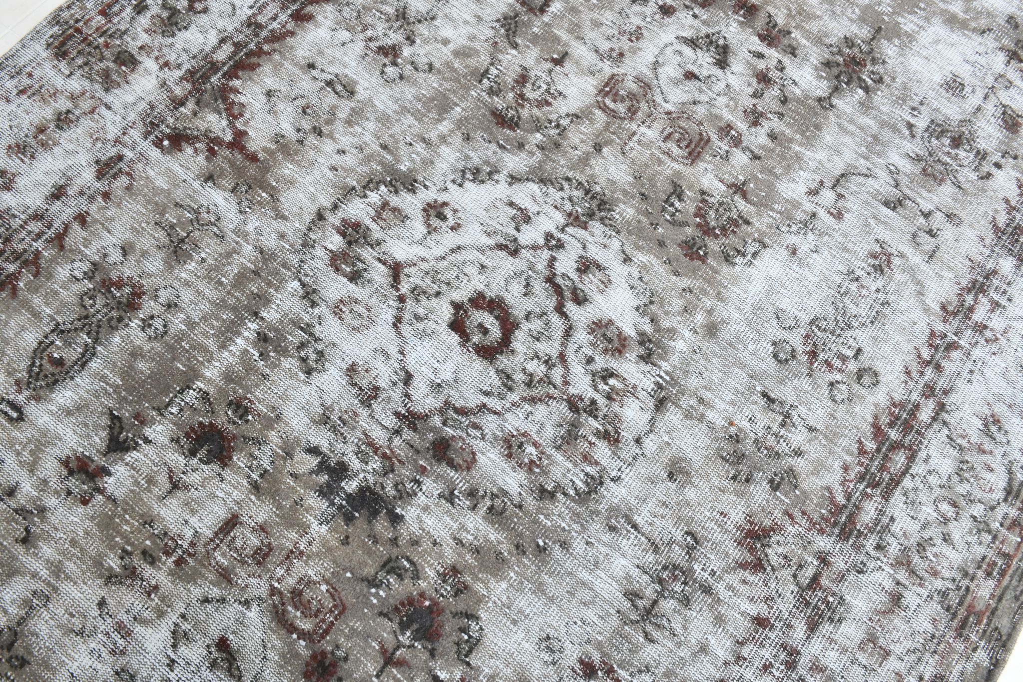 Turkish vintage large living room rug 313x188cm