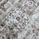 Turkish vintage large living room rug 313x188cm