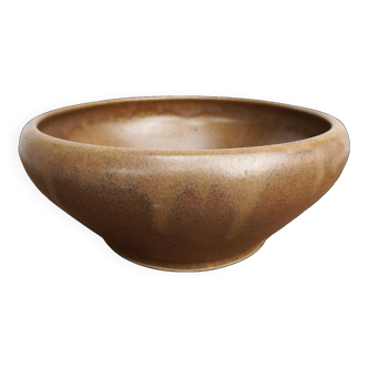 salad bowl or bowl in Digoin Grèspots n°6 vintage sandstone