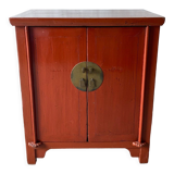 Chinese red lacquered cabinet