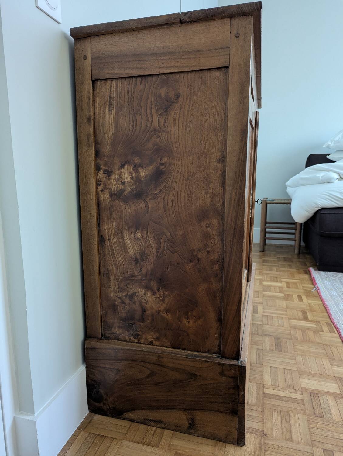 Louis Philippe 19th century elm burl sideboard