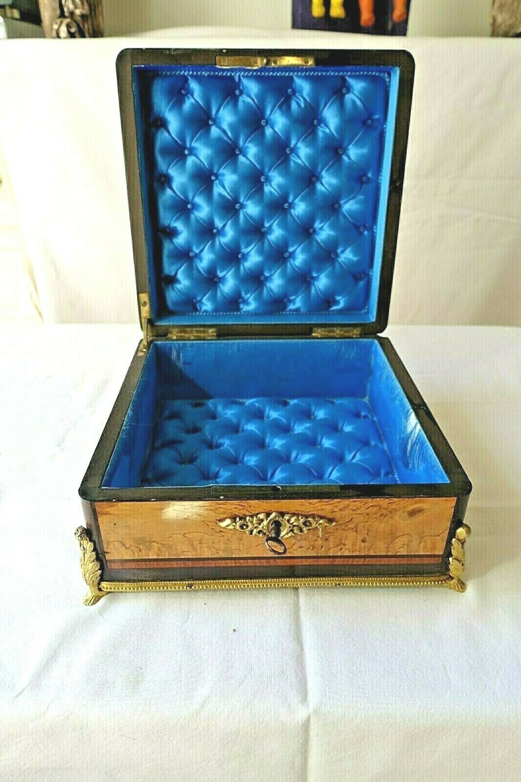 Handkerchief box XIX marquetry Boulle