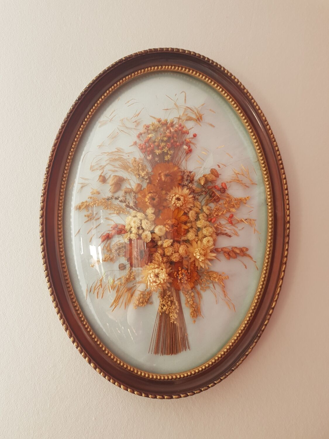 Large frame dried flowers