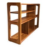 Vintage Scandinavian library in solid teak