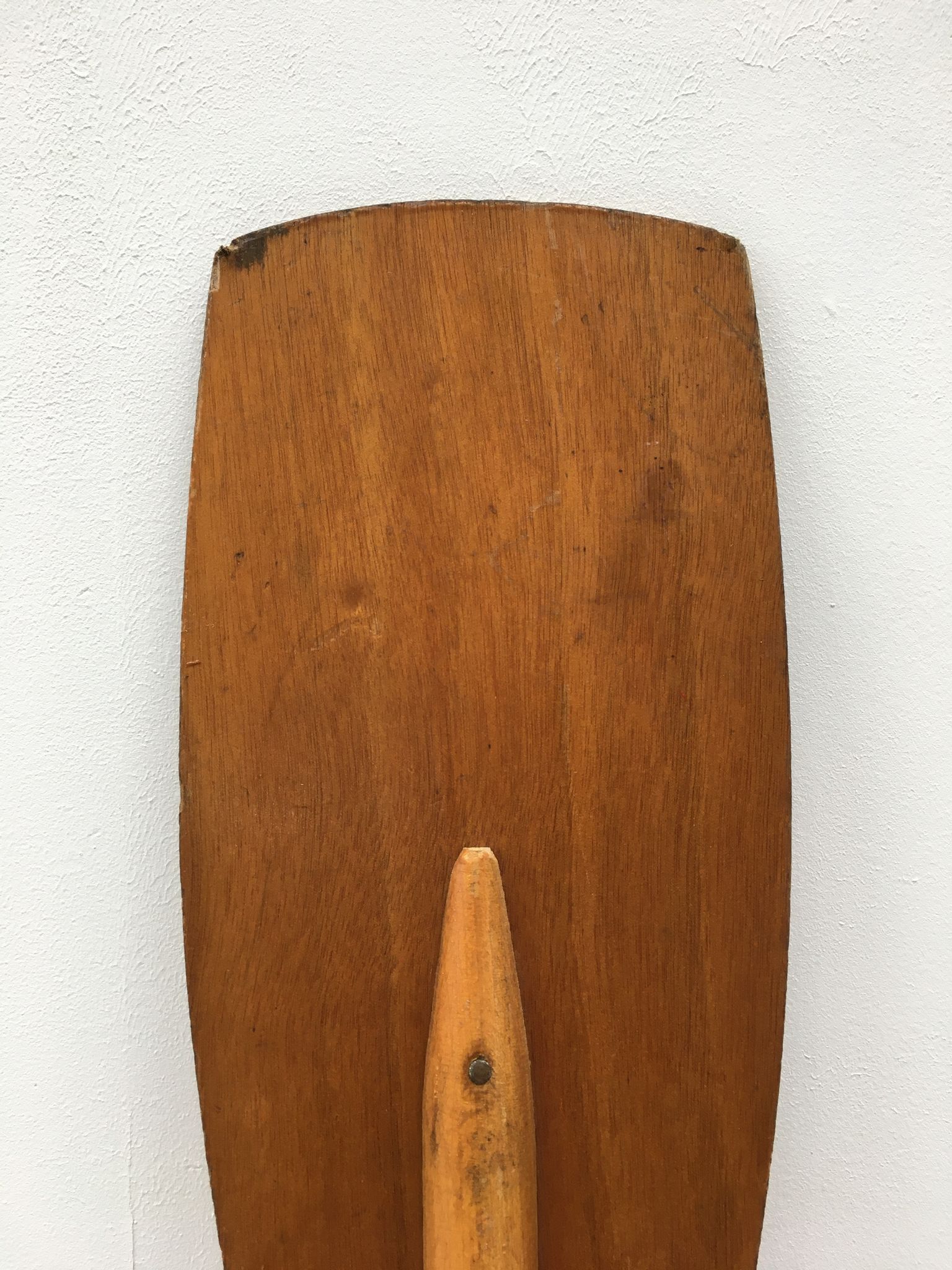 Old wooden oar