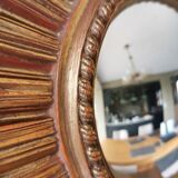 Vintage resin sun mirror, witch's eye