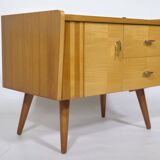 Mini Sideboard with Inlays Cabinet 1960s