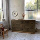 Green patina workshop furniture