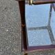 Desserte vintage verre et palissandre style Lacca