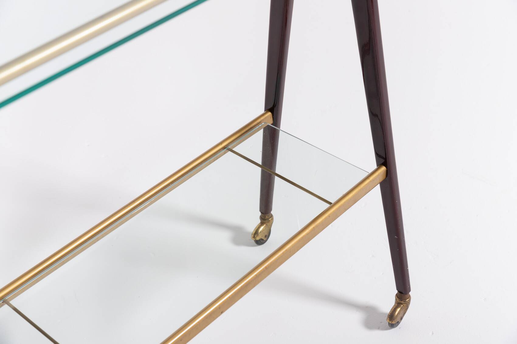 1960’s Italian Mid-Century Modern sculptural side table/serving cart