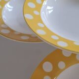 Set of 6 Digoin earthenware plates