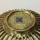 Organic gold brass design fruit cut, 60s
