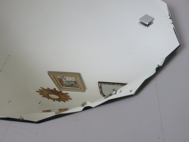 Mirror beveled art deco 30 40s 59x42cm