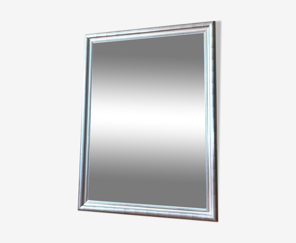 Miroir biseauté feuille d’argent