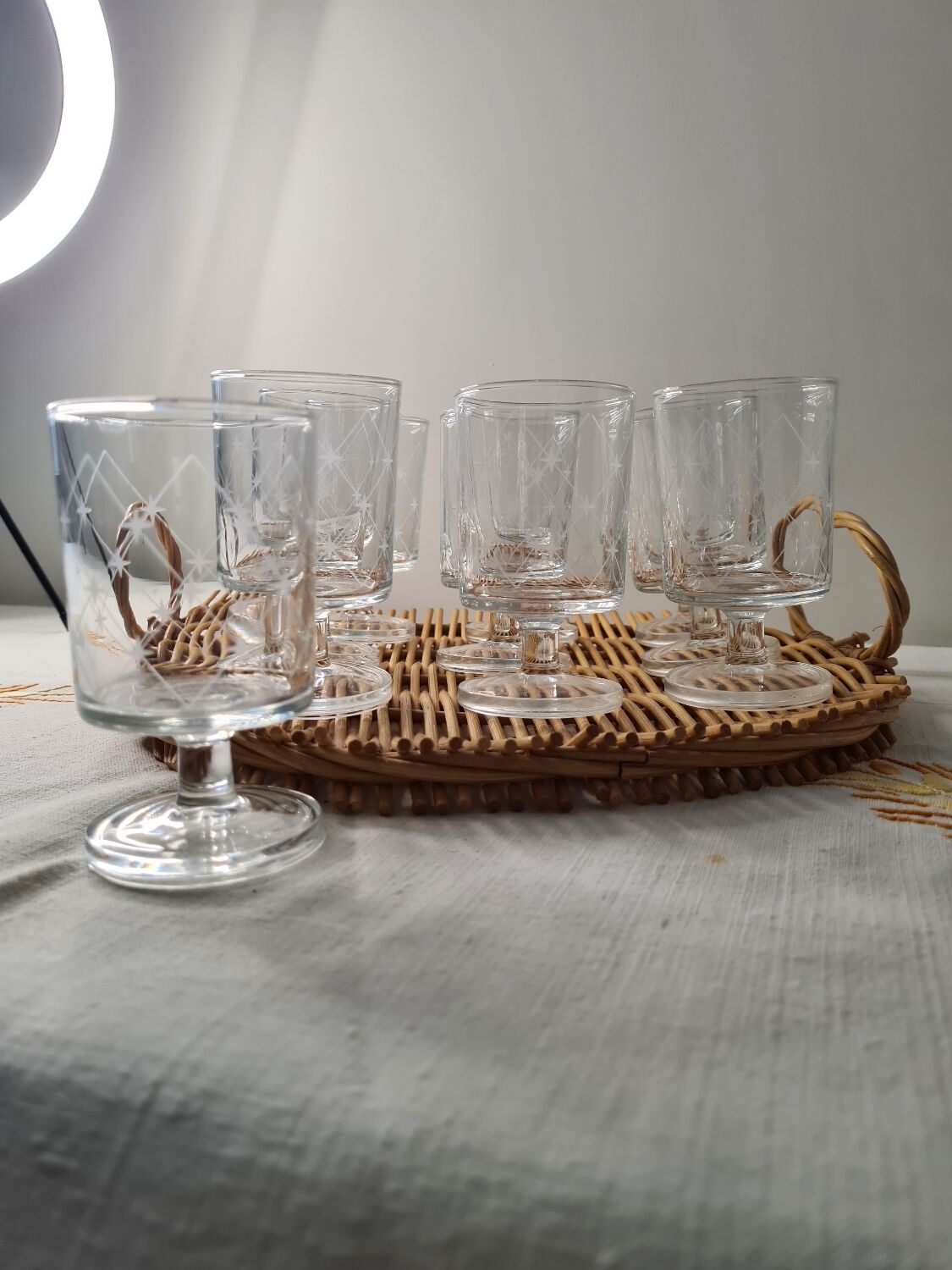 Wine glasses Luminarc limited edition 70s