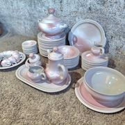 Service de table complet Niderviller faïence Art modele aurore  1950s