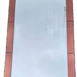 Amber-Colored Mirror with Visor, Jacques Adnet Style, Circa 1950