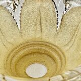 Wall lamp double fires copper metal art deco glassware ezan opalescent gilded