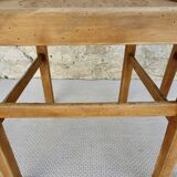 Pair of bistro chairs with perforated seat