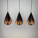 Set de 3 suspensions goutte par Werner Schou pour Coronell Electrical Danemark 1960