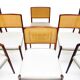 Set of 8 Danish Dining Chairs in Rosewood & Rattan attr. Niels Moller