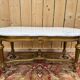 Louis XVI style coffee table – Gilded wood and Carrara marble