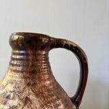 Large West Germany ceramic pitcher vase from the 70s