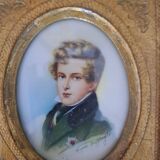 Miniature on ivory of the Aiglon after Daffinger,