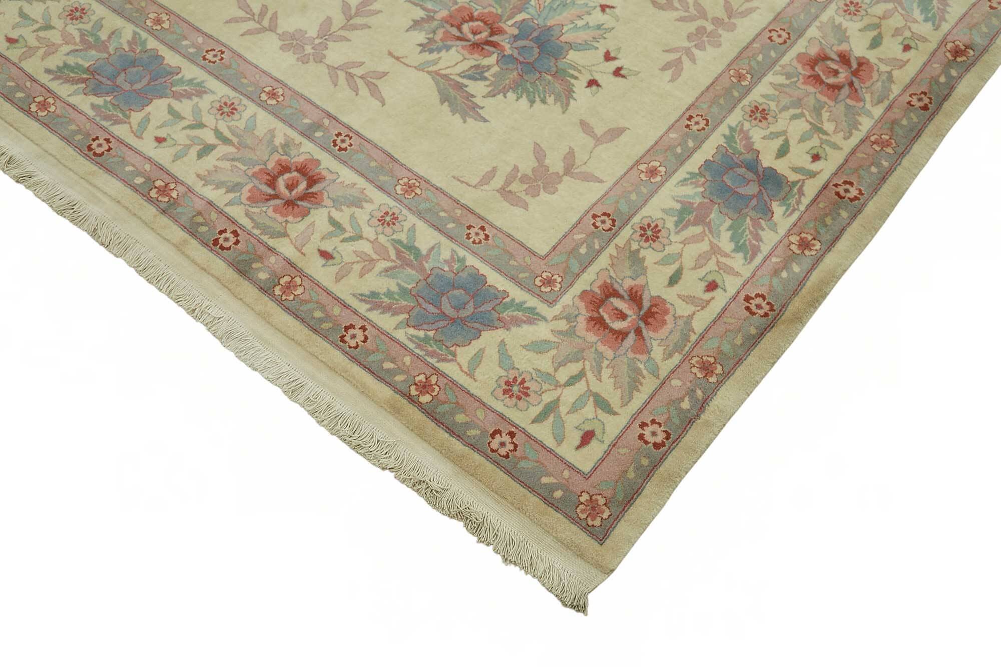 Turkish Handknotted Wool Oushak Rug 274 cm x 366 cm
