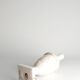 Neoclassical White Florentine Alabaster Table Lamp with Leaf Relief, Italy