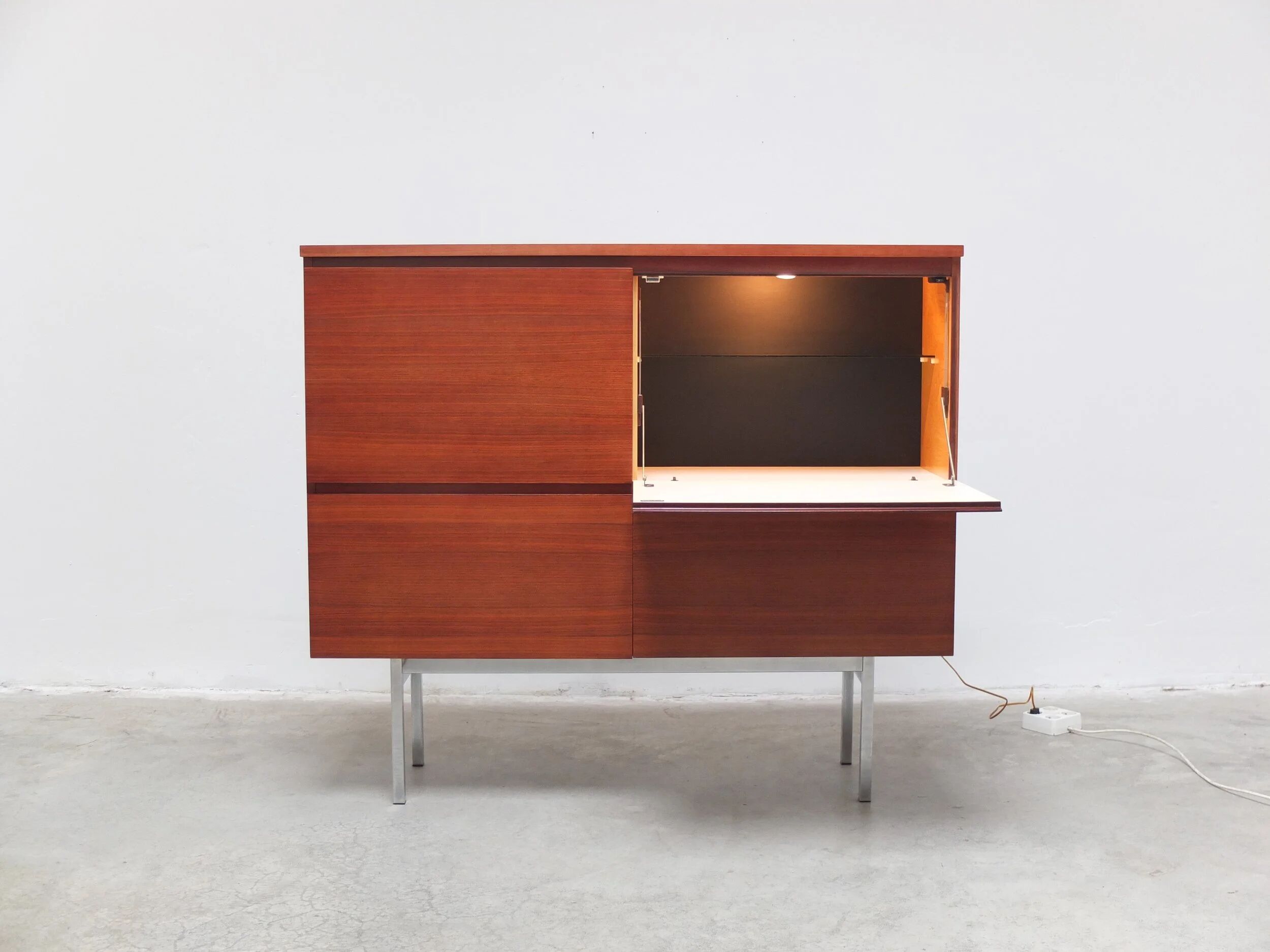 Minimalist bar cabinet by Meubelfabriek Aurora, 1960s