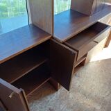 Vintage bookshelf library