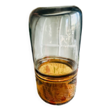 Vase en verre bi-colore, année 60-70