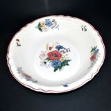 Plat creux saladier vintage AGRESTE en faïence de Sarreguemines DV 31cm