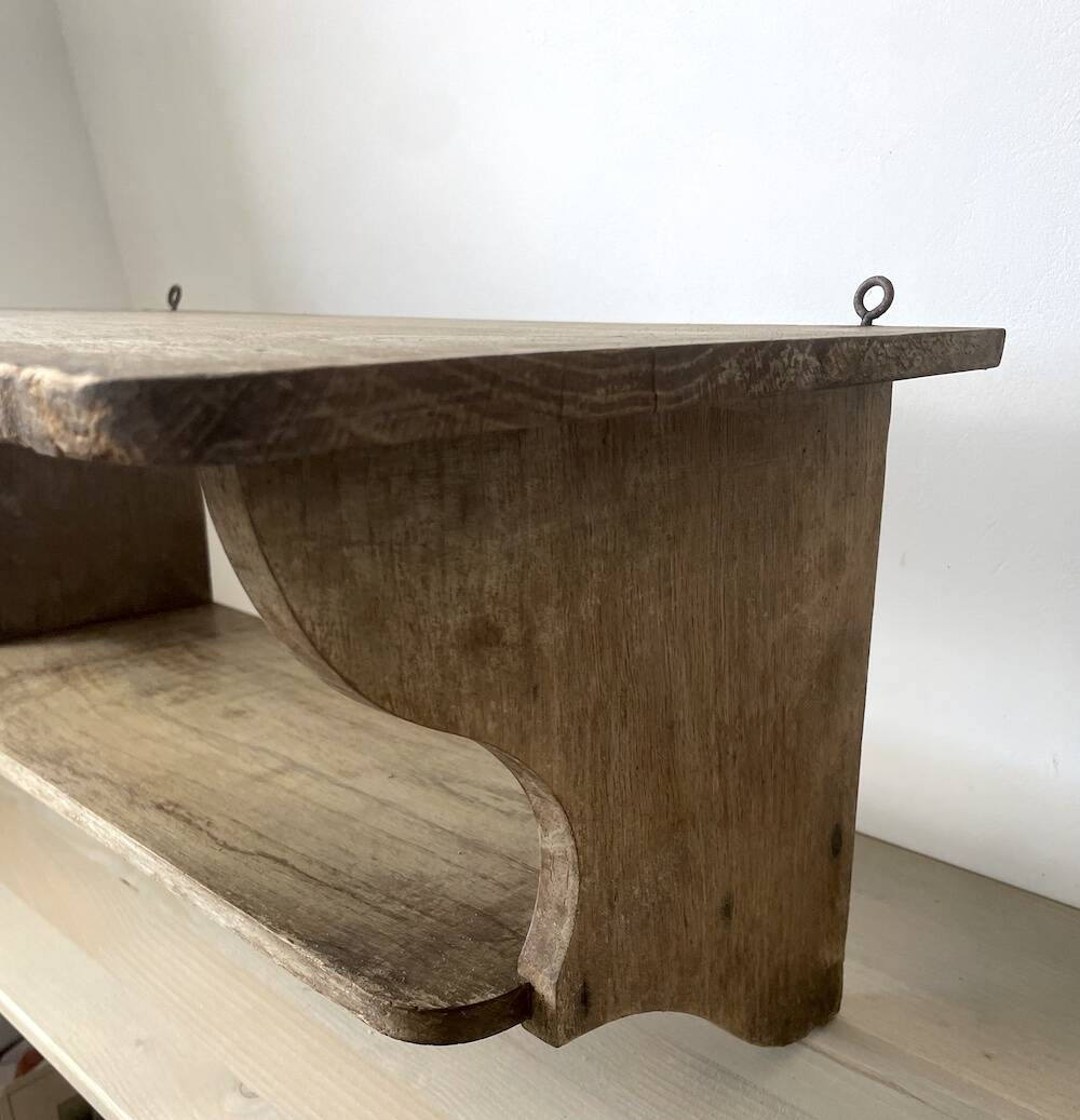 Farmhouse Style Wooden Wall Shelf