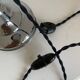 Pirouett vintage 1930 Art Deco blue chrome lamp - 50 cm