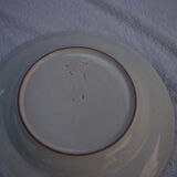 Assiette creuse verrerie de biot motif classique "oiseau"